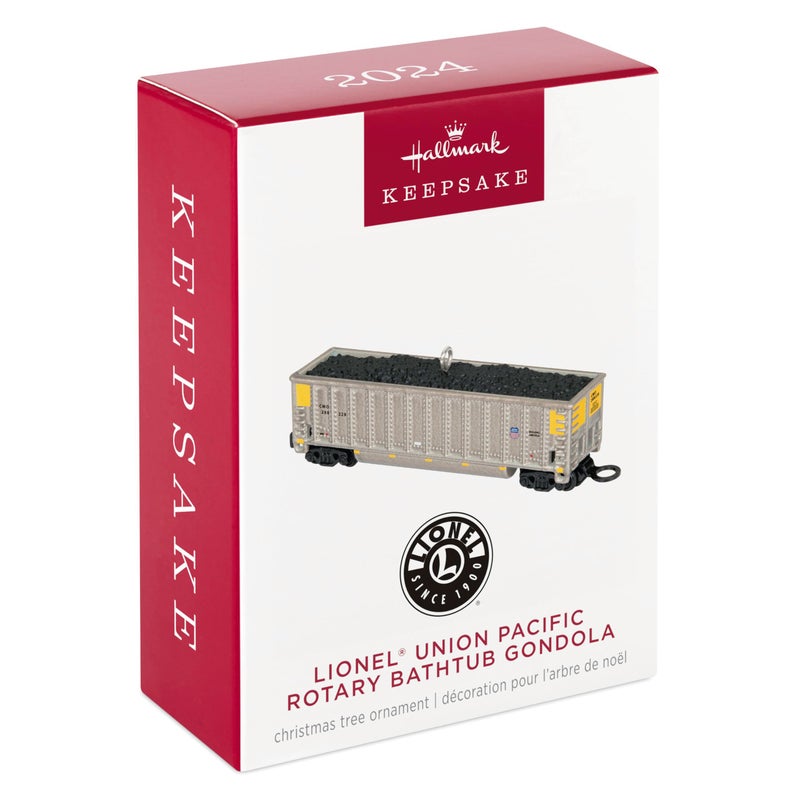 Hallmark Keepsake Christmas Ornament 2024  Lionel Union Pacific Rotary Bathtub Gondola  Metal  Gifts for Train Lovers - Image 3