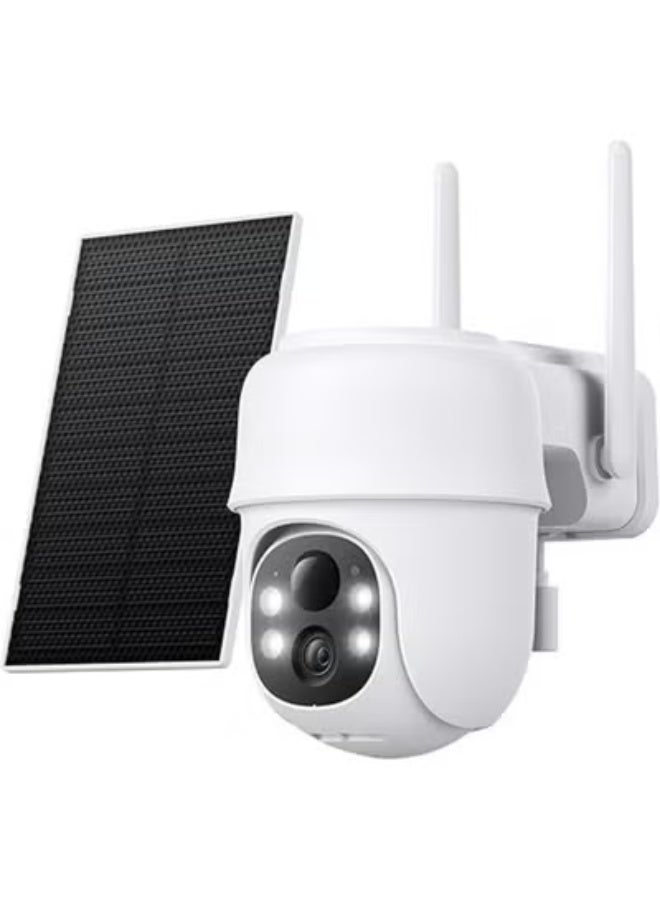 Wireless Outdoor Security Cameras - 2K Resolution, Solar/Battery Powered, 2.4G WiFi, 360° Color Night Vision, Two-Way Audio, PIR Human Detection, Alexa Compatible - Image 1