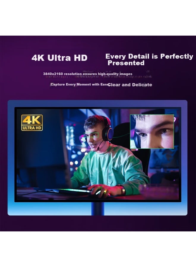 Emeet Yimi Ultra Hd 4k Computer Camera With Built-in Noise Reduction Mic Gaming Camera Video Call Hdr Ultra-fast Focus S800 - Image 1
