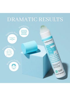 masque Bar My In.Gredients Hydrating Under Eye Serum With 360° Jade Stone Roller Multipeptides & Hyaluronic Acid Treats Eye Puffiness Dark Circles Instant Wrinkle Remover Revitalize Tired Skin20Ml  - Image 3