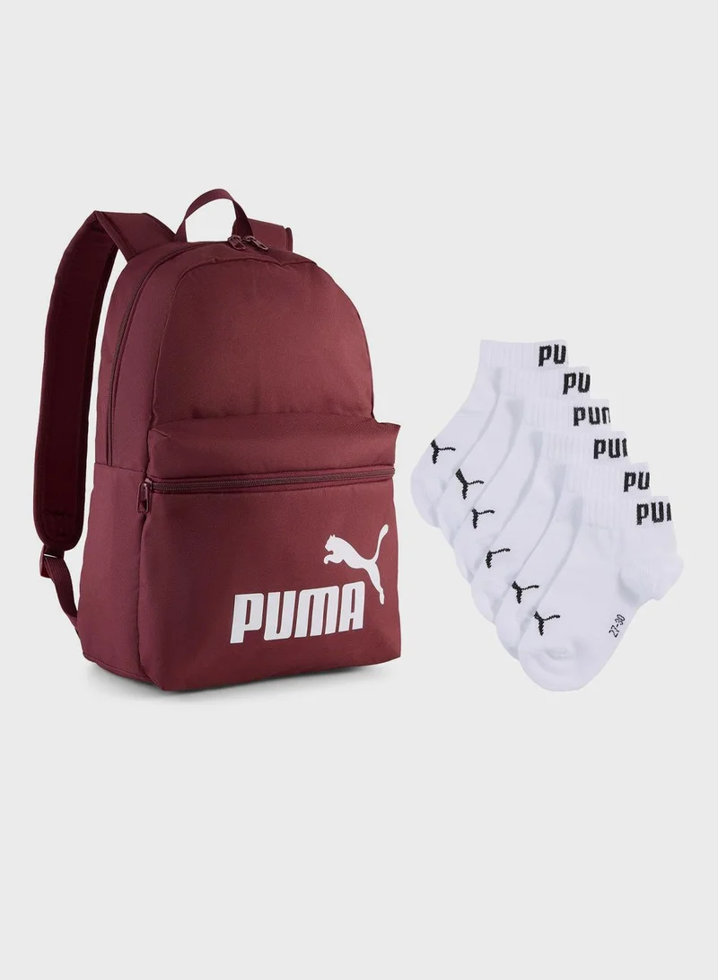 PUMA phase backpack with socks