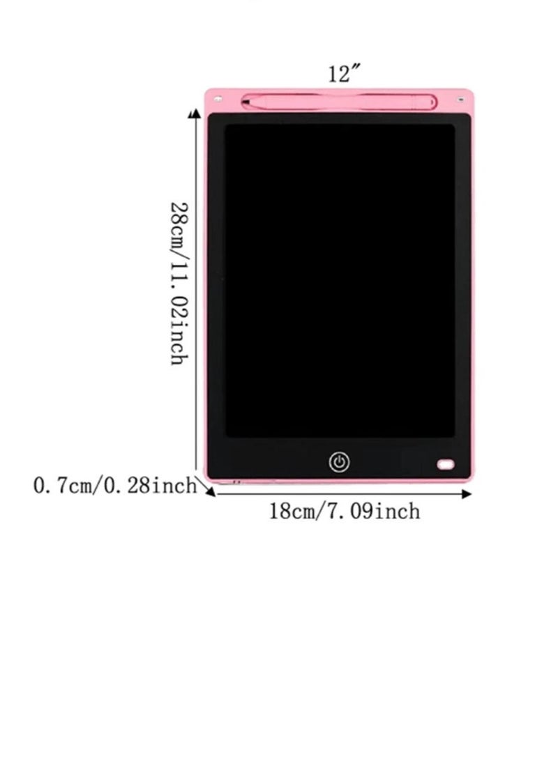 SEMIR 12 Inch Writing Tablet, Doodle Board, Portable Drawing Board, Electronic Writing Pad, Erasable Drawing Pad, Reusable, Suitable For Art & Craft, Home, School And Office Use - Image 4