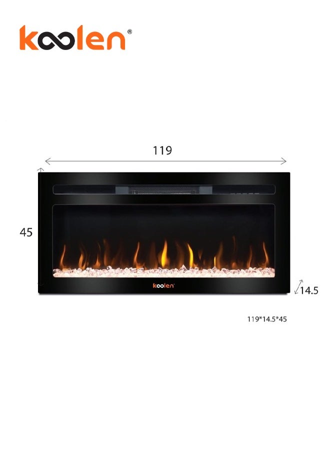 KOOLEN - LED Fireplace Heater With Bluetooth And Speaker - 807102036 - Image 1