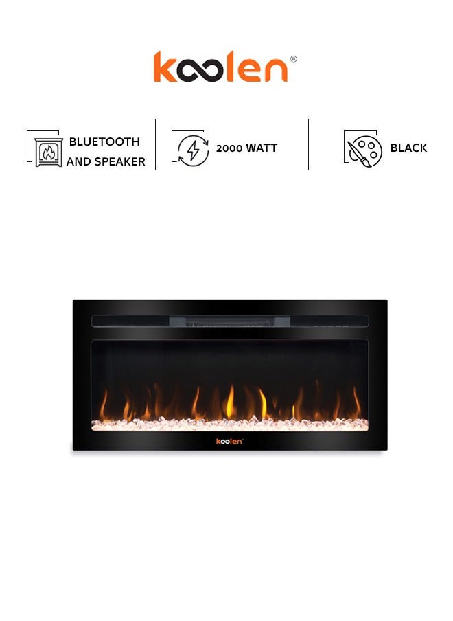 KOOLEN - LED Fireplace Heater With Bluetooth And Speaker - 807102036 - Image 1