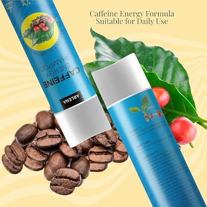 ARLENA Caffeine Energy Shampoo – Hair Growth Stimulating Shampoo with Biotin, Peppermint & Keratin – Sulfate-Free Energizing Cleanser for Thinning Hair – 12 fl oz - Image 2