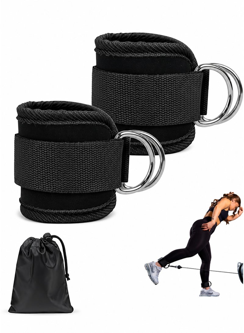 BOFAN Ankle Straps for Cable Machines - One Size Fit with Premium Padding, Glute Kickback Ankle Strap for Women & Men, Cable Attachments for Gym, Booty Workouts & Hip Abductors - Image 1
