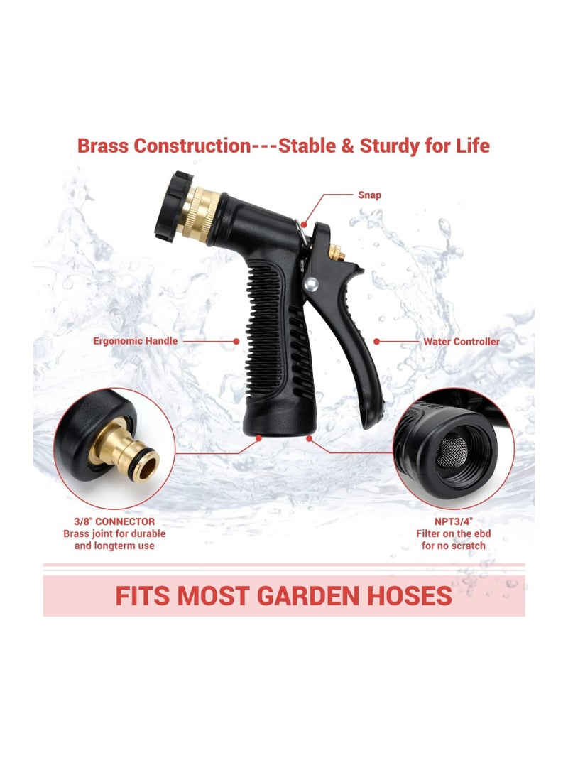 سيوسي قابل للتعديل الضغط والتركيز على غسل السيارات بندقية رغوة - بما في ذلك النحاس المفاصل وغسل القفازات ، متوافقة مع معظم حديقة خرطوم ( الأحمر ) - Image 5