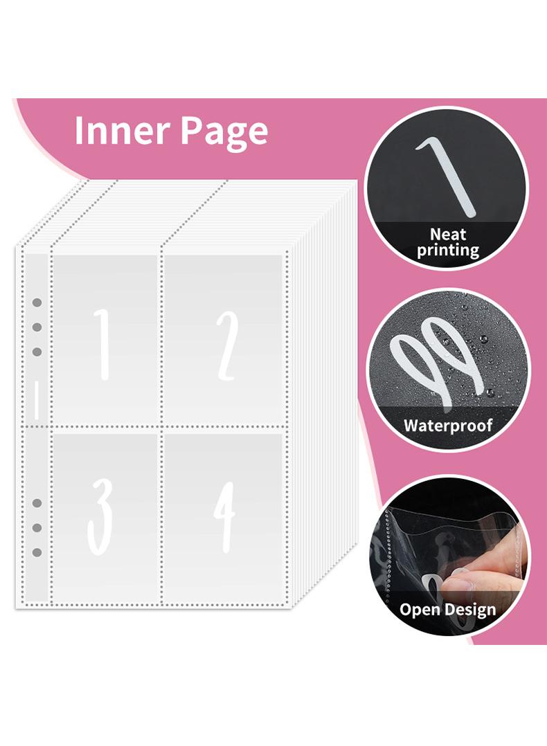 إسكدنيا A5 بيندر 100 يوم توفير المال التحدي المغلف النقدية توفير المال لعبة التحدي زوجين زوجين هدية - Image 5