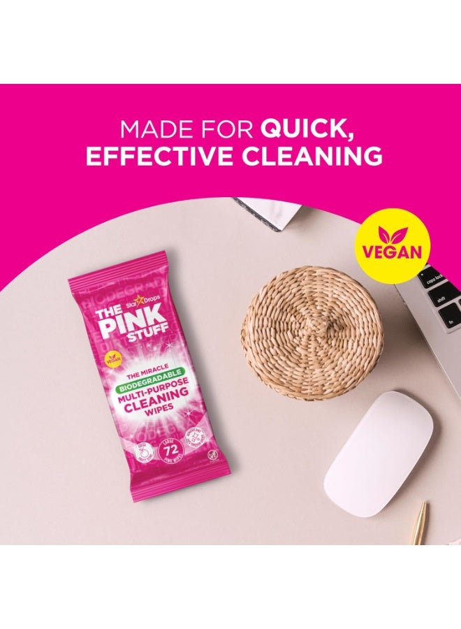 Star Drops The Pink Stuff Cleaning Multipurpose Wipes Large Size 72 Wipes - Image 3