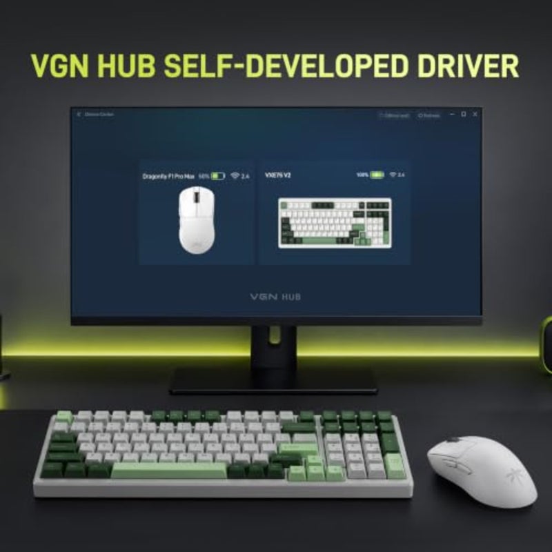 Wireless gaming mouse for esports use, PAW3395 sensor, white, lightweight 55g with 26K DPI and 4000Hz polling rate - Image 5