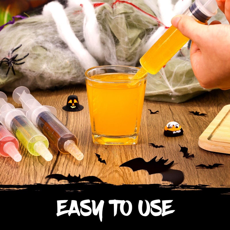 Garma 60 Pack Jello Shot Syringes - 30Ml/1Oz Plastic Syringe With Tip Cap For Liquid Bpa-Free  Capacity Resuable Jelly Shot Suringes For Halloween Christmas Thanksgiving Party - Image 4