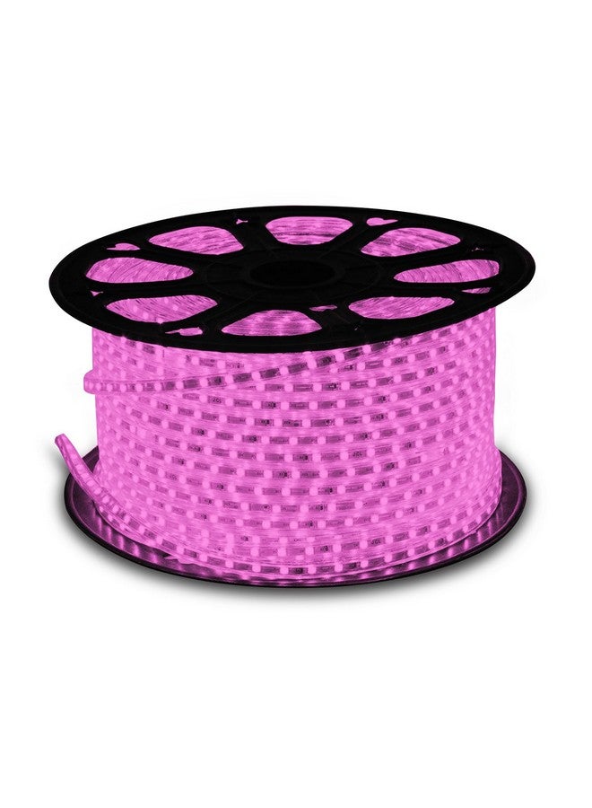 Wipro Garnet 50 mtr LED Strip Light| 60 LEDs/mtr | Pink | IP65-Waterproof | Flexible Rope Light for Outdoor & Indoor Decoration for Diwali, Christmas|Strip for Balcony, False Ceiling|Pack of 1 - Image 1