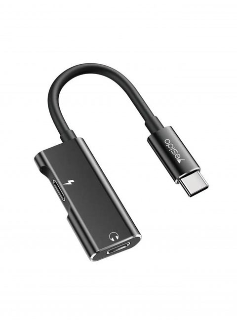 Yesido YAU-13 23" Audio Adapter - Black