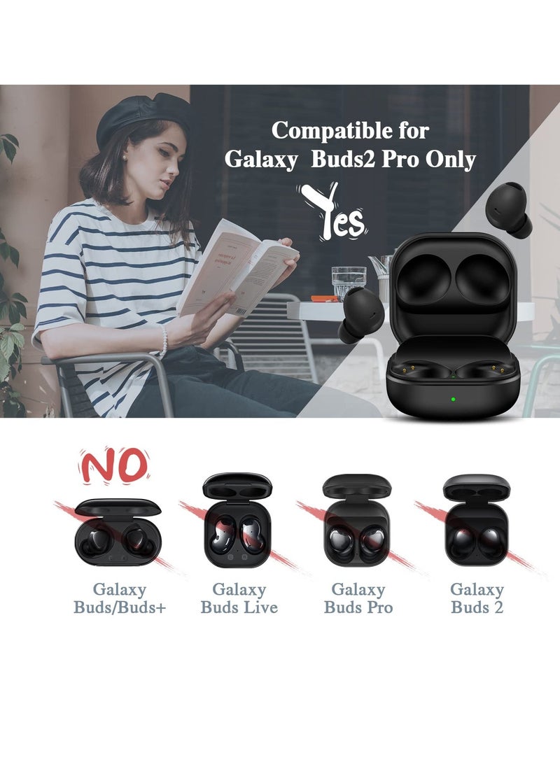 Generic - Charging Case for Galaxy Buds2 Pro Only, Replacement Charger Case Support Bluetooth Pairing, Wireless Wired Charging SM R510, NOT Included Earbuds - Image 1