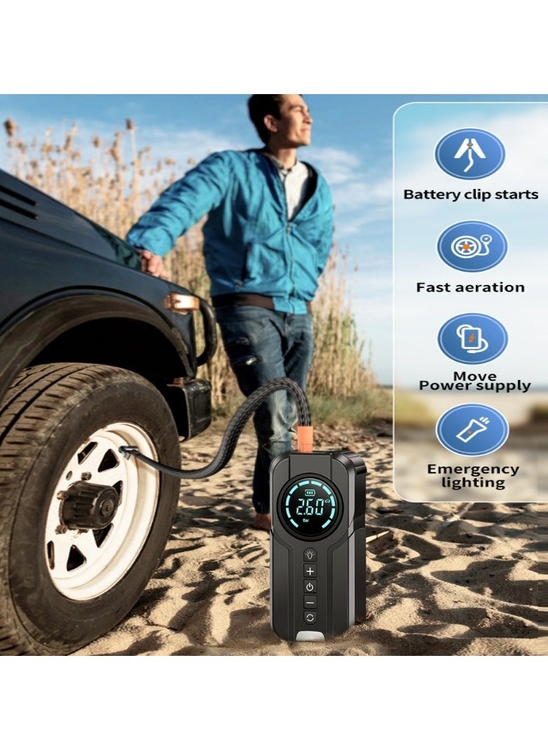 Denx Denx DX414 6000 mAh portable car starter battery with built-in air blower  - Image 4