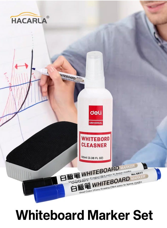Deli 4 Pcs Whiteboard Cleaning Kit  - Image 1