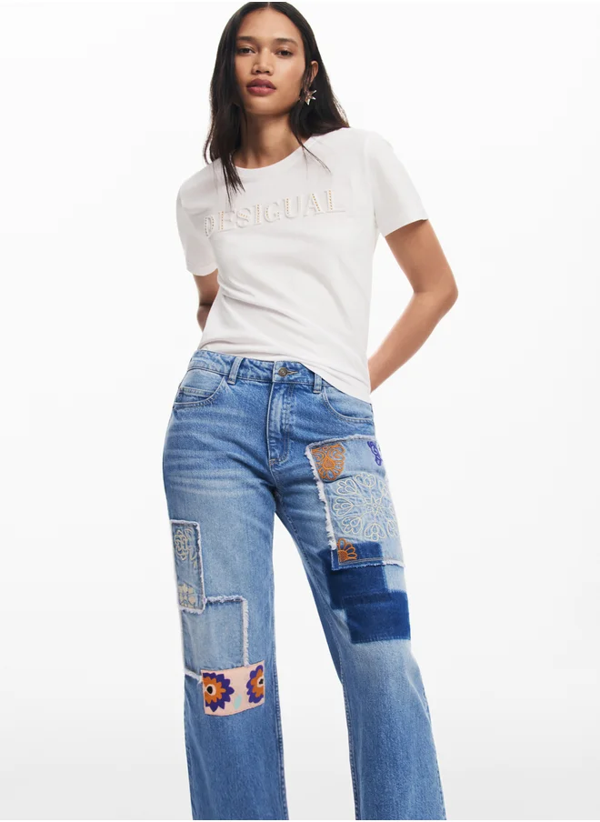 DESIGUAL Patchwork Jeans