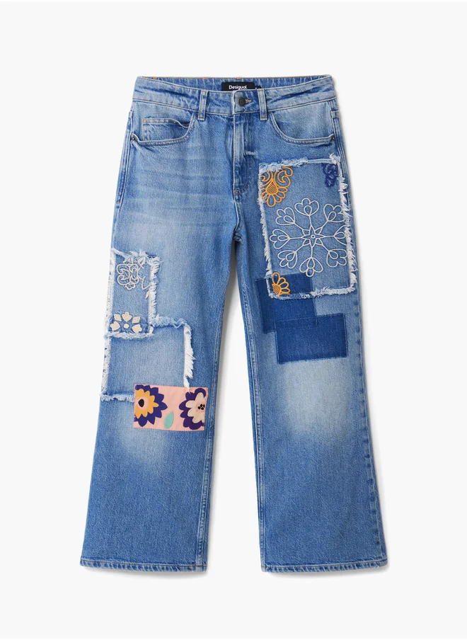 DESIGUAL Patchwork Jeans