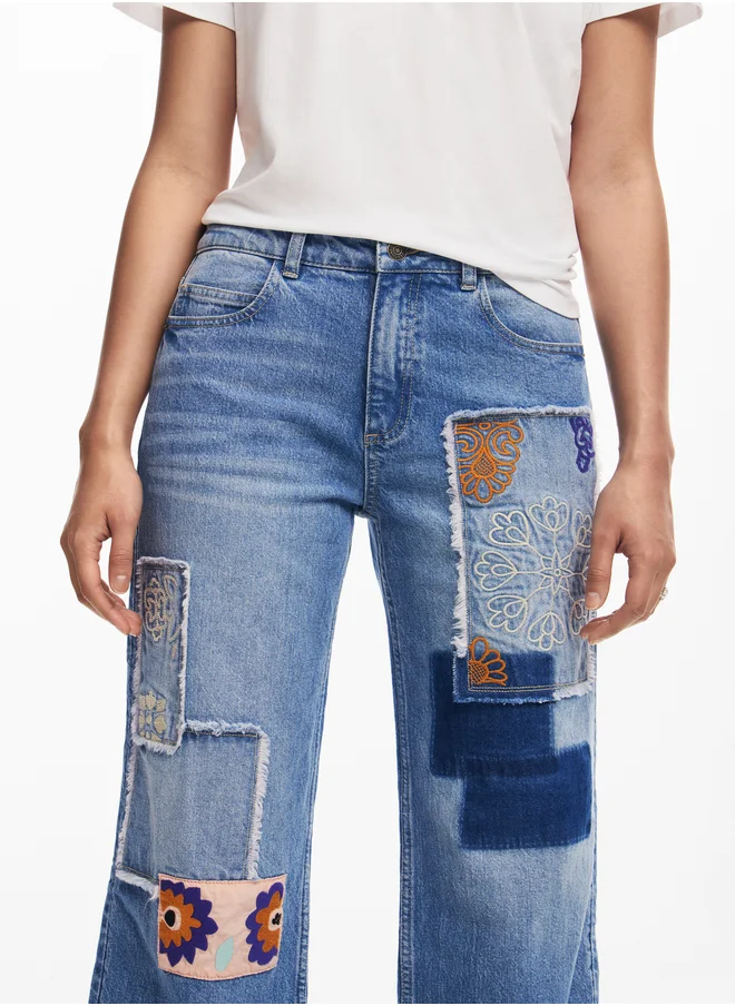 DESIGUAL Patchwork Jeans