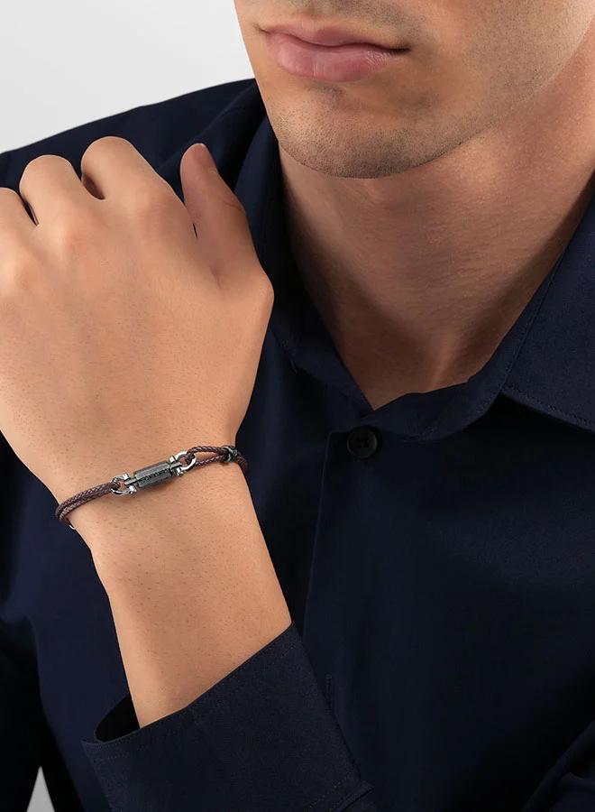 CERRUTI 1881 Grey Gents Bracelet â€“ Modern and Stylish Accessory for Men