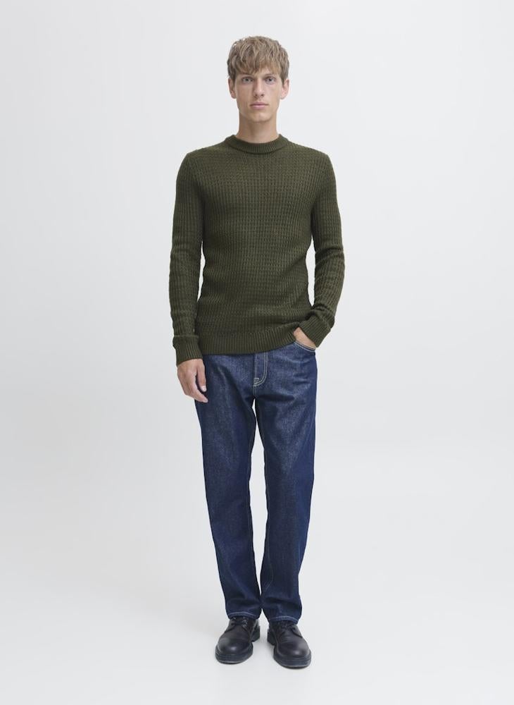 JJ Rebel Knit Neck Long Sleeve Sweater - Image 4