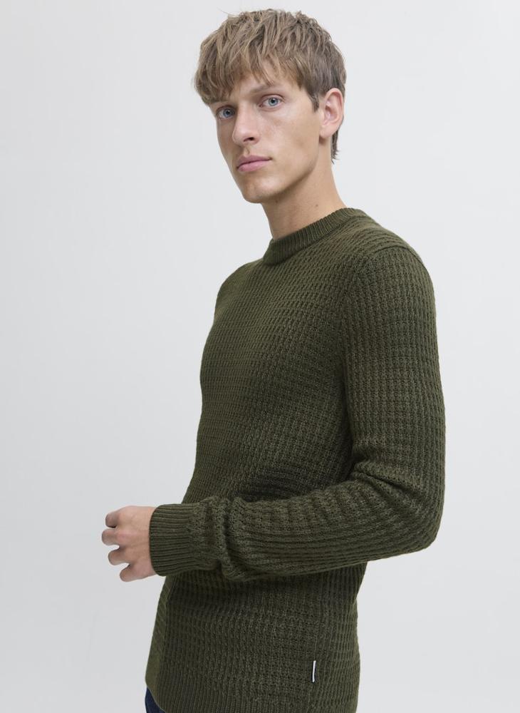 JJ Rebel Knit Neck Long Sleeve Sweater - Image 3