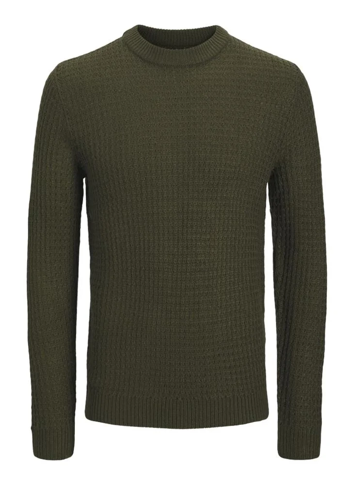 JJ Rebel Knit Neck Long Sleeve Sweater