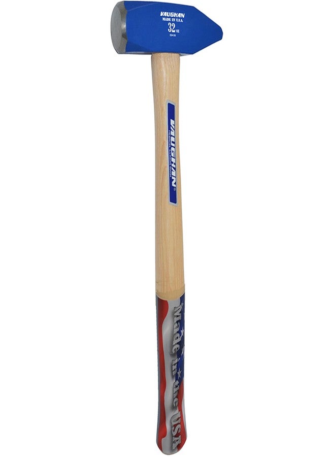 VAUGHAN Blacksmith Hammer, Made In The USA, Hickory Handle, 2 Lbs, S32, VN17030 - Image 1