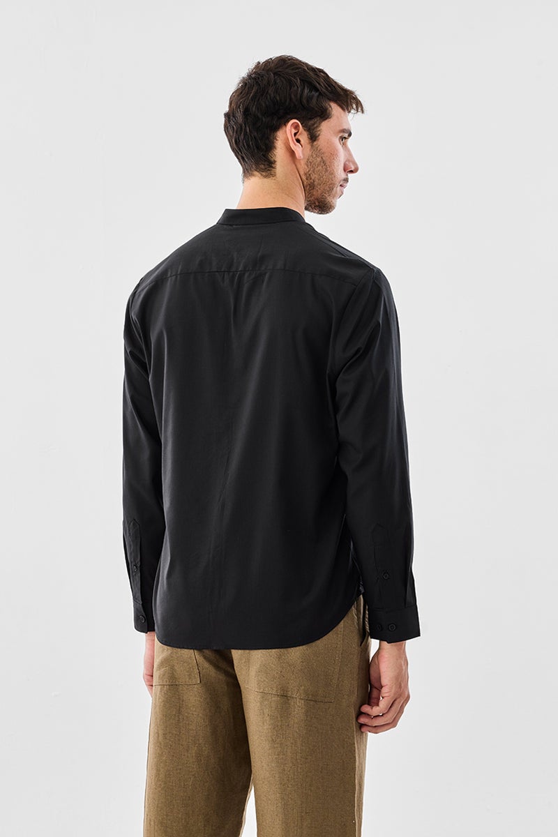 سنيتش قميص رجالي بياقة ماندرين - Image 5