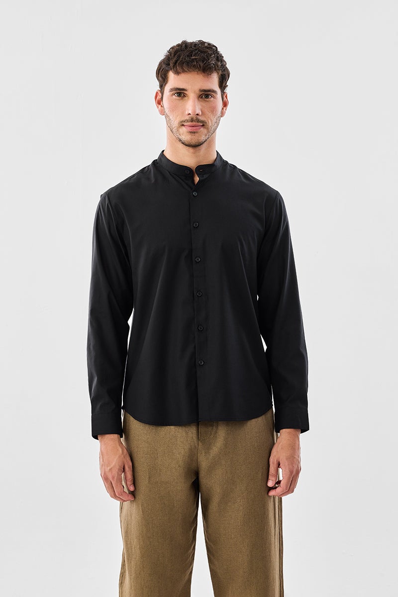 سنيتش قميص رجالي بياقة ماندرين - Image 4