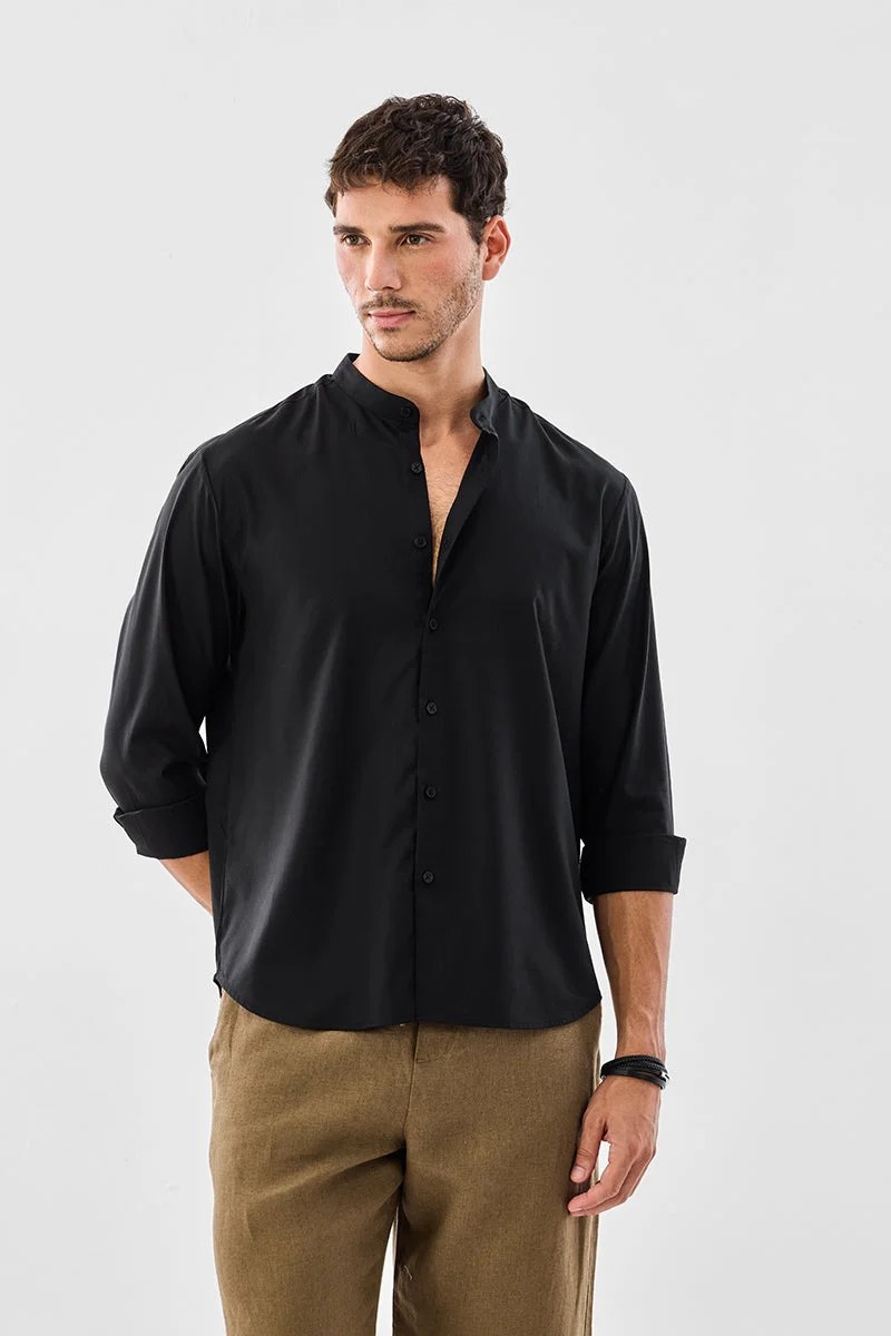 SNITCH Regular Fit Mandarin Shirt