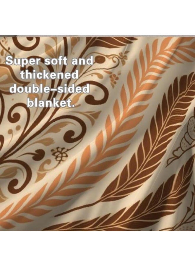 general Traditional flannel thin blanket (warm and comfortable, suitable for sleeping, playing games, dust removal and sandproof) 150cm*200cm - 34 - Image 4