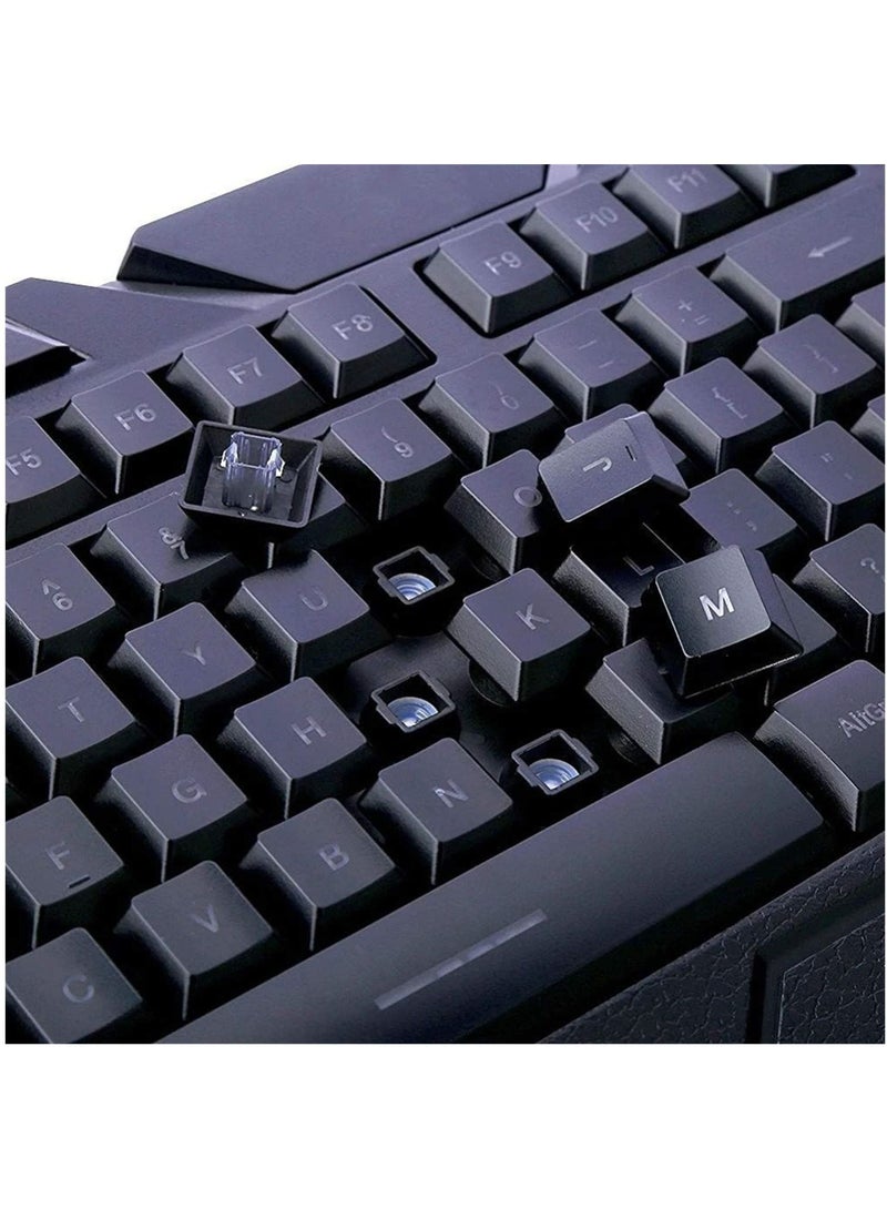 Led Illuminated Usb Wired Blue Backlit Backlight Multimedia Gaming Uk Keyboard - Image 5