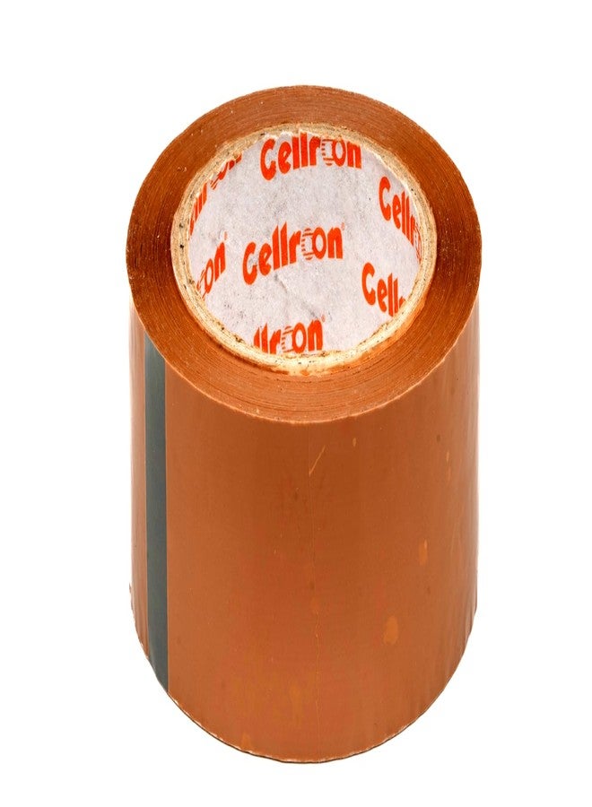Cellroon Brown cello tape (2inch / 130meters) it is use for Office task's, craft and DIY Projects, Packaging and Shipping | Quick Fixes, Invisible Bonding, Cost-Effective (pack of 1) - Image 1