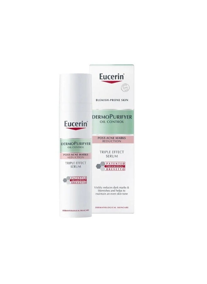Eucerin - DermoPurifyer Oil Control Triple Effect Face Serum Acid Long-Lasting Matte Finish, 40ml - Image 1