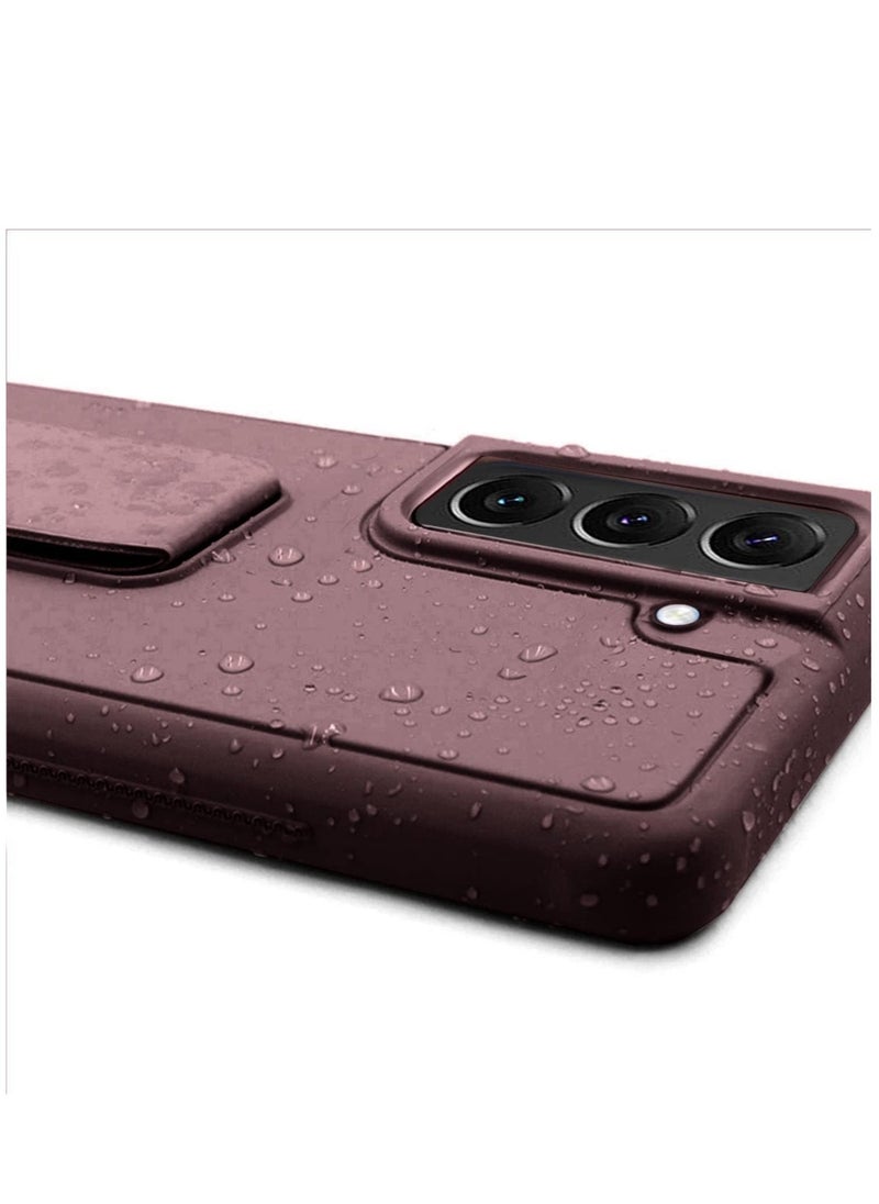 Raxoom Samsung Galaxy S24 PLUS Case Cover Magnetic Car Mount Kickstand & Holder, Premium Silicone Vertical & Horizontal Hand Strap and Grip with Multi Stand for Samsung Galaxy S24 PLUS - Image 3