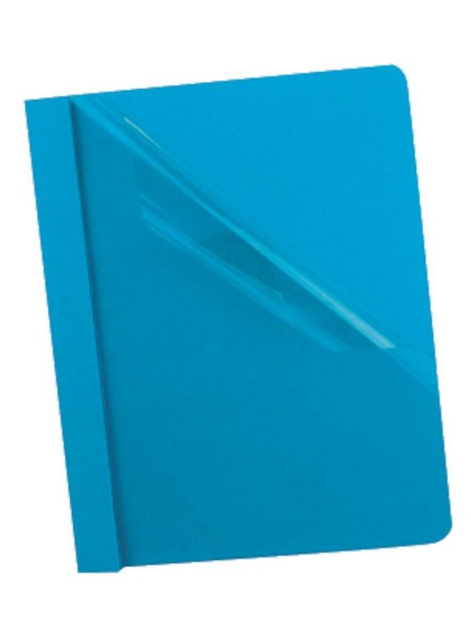 Oxford Clear Front Report Covers Light Blue Letter Size 25 Per Box (55801) - Image 2