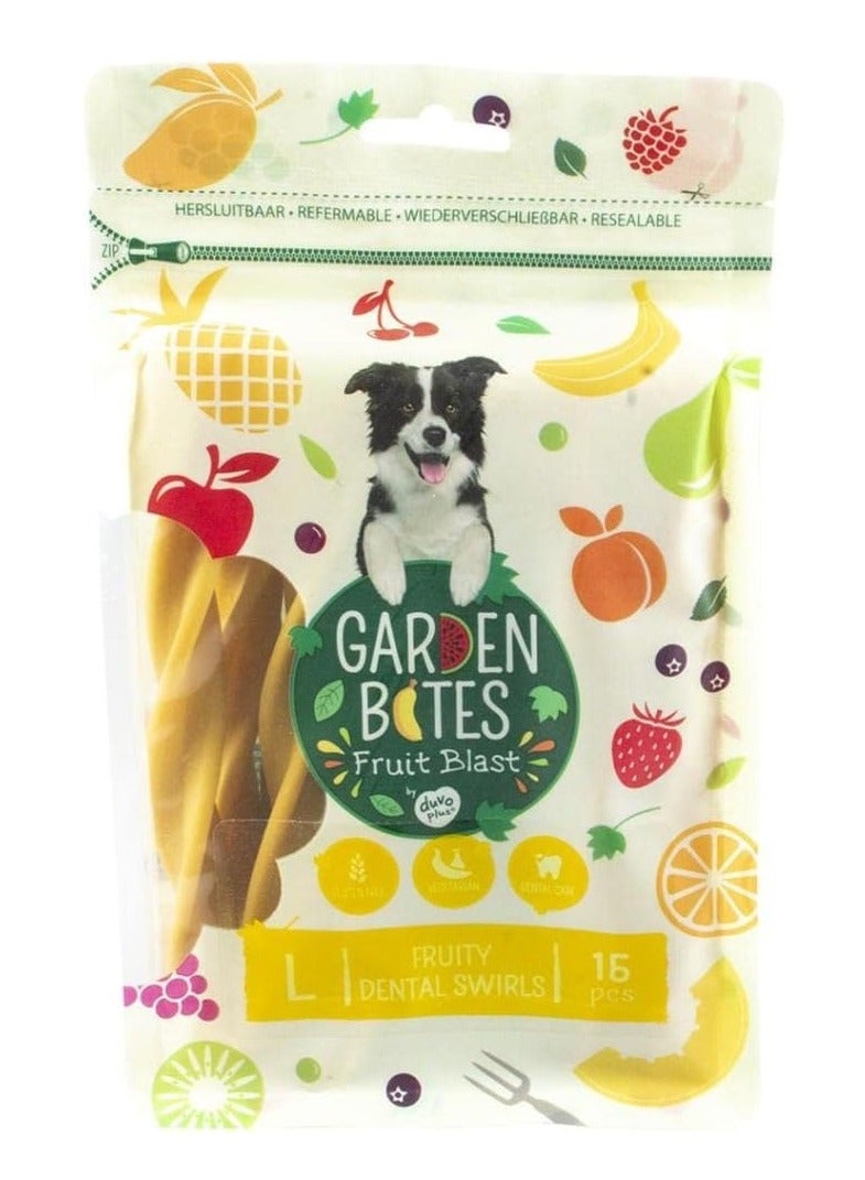 دوفو + جاردن بايتس - فواكه - دوامات أسنان 16 سم - 15 قطعة ألوان مختلطة - Image 1