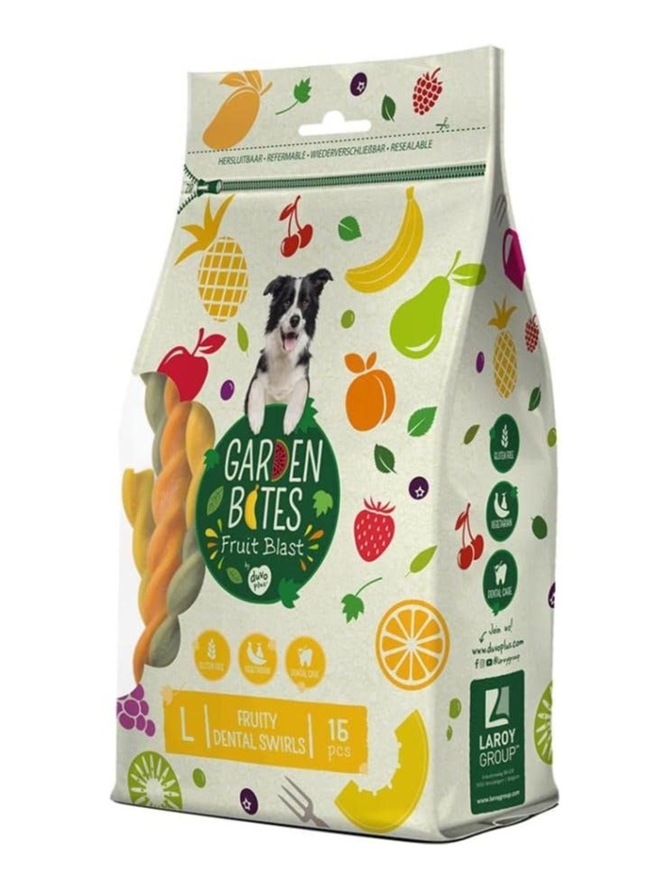 دوفو + جاردن بايتس - فواكه - دوامات أسنان 16 سم - 15 قطعة ألوان مختلطة - Image 3