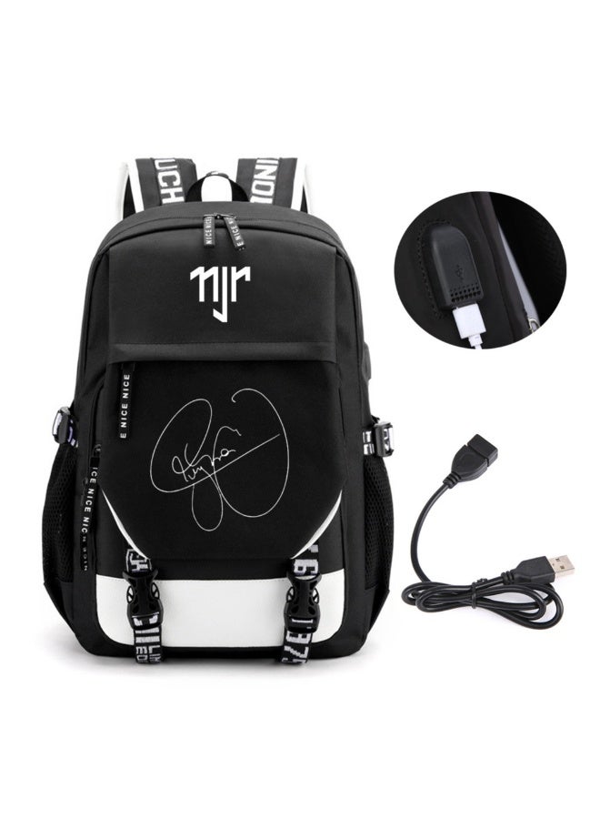 Boys and Girls Backpack Children's Primary School Bag Primary School Junior High School Bag Teen Sturdy Waterproof Lightweight Durable Gift Black - Image 1