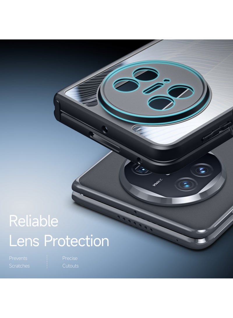 DUX DUCIS Aimo Cover for the Huawei Mate X5 mobile phone slim, transparent matte cover made of TPU, polycarbonate, polypropylene, silicone - black - Image 3