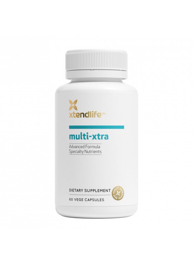 xtendlife Xtend-Life, Multi-Xtra, Advanced Multivitamin & Mineral Supplement for Women, Men, Children - 42 Bioavailable Vitamins, Minerals, Antioxidants & Herbs for Heart, Energy, Immune Support, 60 Tablets - Image 1