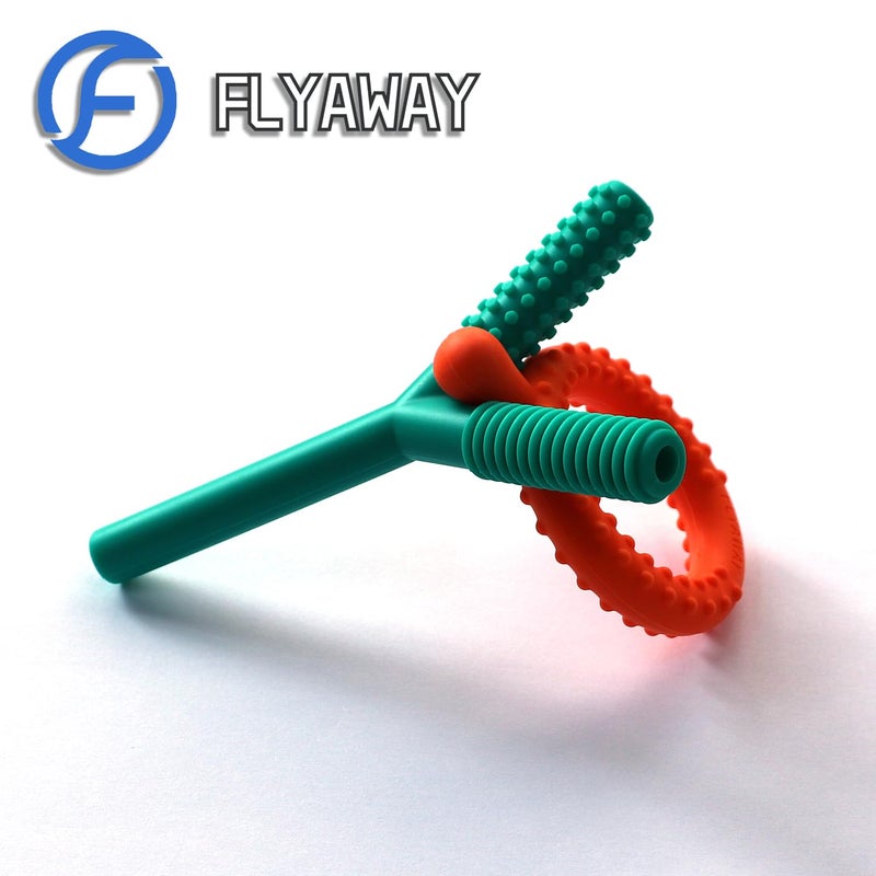 Flyaway Sensory Toys for Kids with Autism Silicone Baby Teething Toys 5 Pack Autism Toys for ADHD Anxiety SPD Chewing Biting Fidgeting Teething Relief Tubes for Babies BPA Free - Image 2