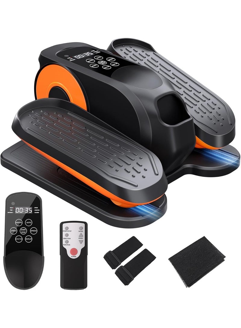 والالا جهاز تمارين بيضاوي الشكل تحت المكتب، جهاز تمارين الساق البيضاوي لكبار السن، جهاز تمارين دواسة كهربائي صغير محمول وهادئ مع 12 سرعة قابلة للتعديل - Image 1