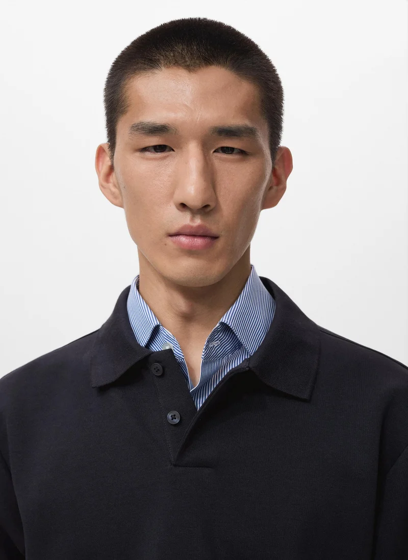 Mango Man  Regular-fit polo sweatshirt for Men | Best Price UAE