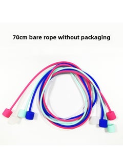 Magnetic Anti-dropping Silicone Lanyard Suitable For Airpodspro Anti-losing Rope Apple Headset Anti-losing Cable Bluetooth Headset-Colors:70cm Bare Rope Without Packaging-Model:Orange