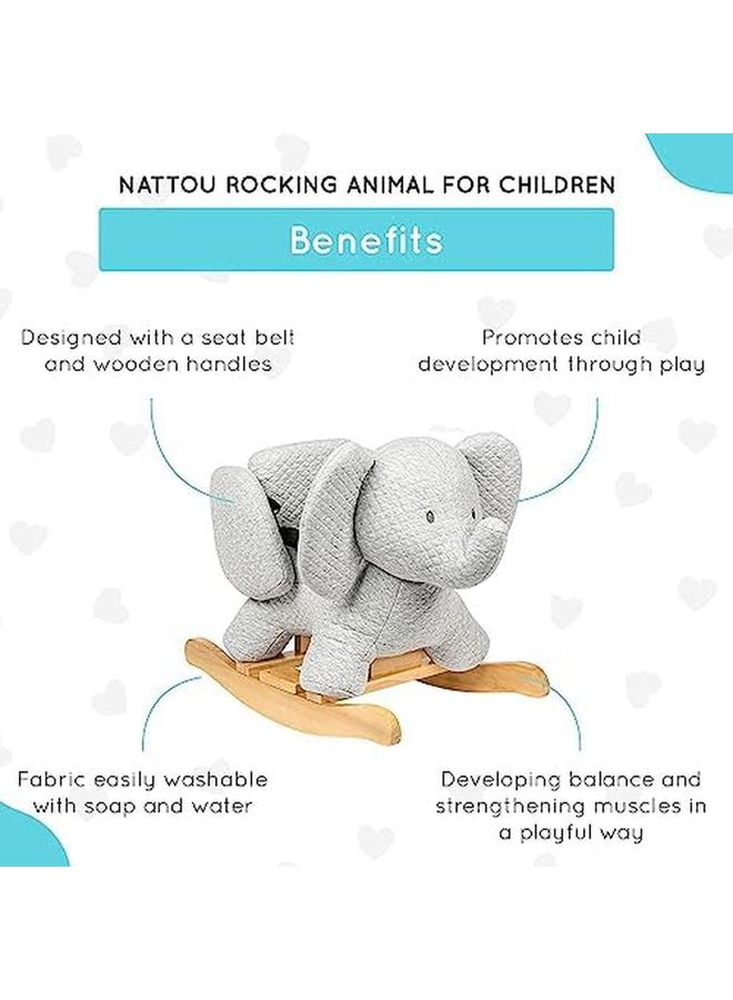 ناتو حيوان هزاز للأطفال تيمبو الفيل 10 36 شهر 64 × 34 × 46 سم رمادي 929141 - Image 2