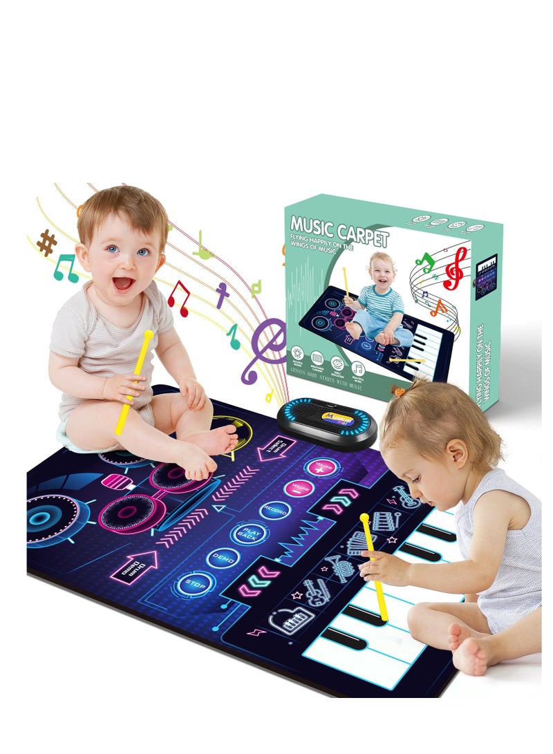 2 IN 1 Music Playing Blanket，The Ideal Early Education Music Baby Toys 1 2 3 4 5 Year Old Boys Girls  - Image 1