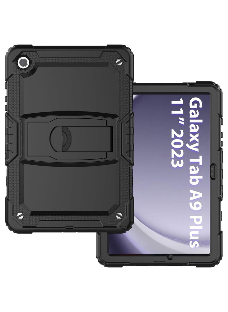 general Kids Case Compatible with Samsung Galaxy Tab A9 Plus 2023 SM-X210/X216/X218 11inch, Heavy Duty Protective 3-in-1 Shatter-Resistant Shell with Bracket and Shoulder Strap - Image 1