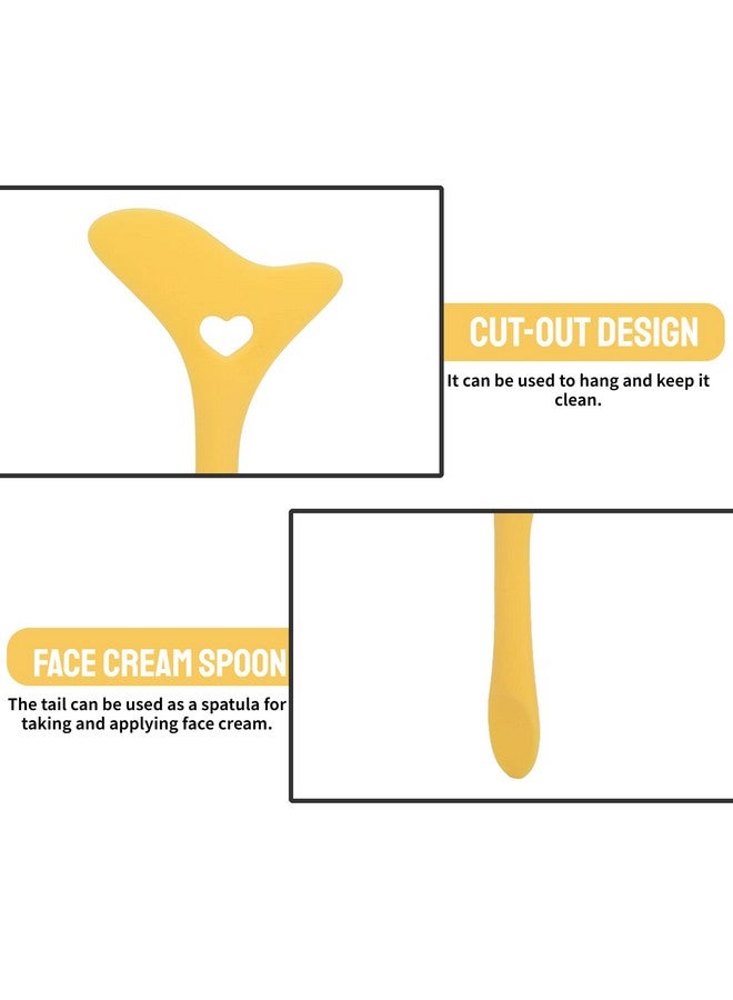Betued Eyeliner Stencil Eyeliner Tool Eyeliner Guide Silicone Eyeliner Stencils Wing Tips Eyebrow Pencil Stencil Reusable Lazy Quick Eye Makeup Tool Aid Makeup Applicator Tool For Makeup Artist(Yellow) - Image 3